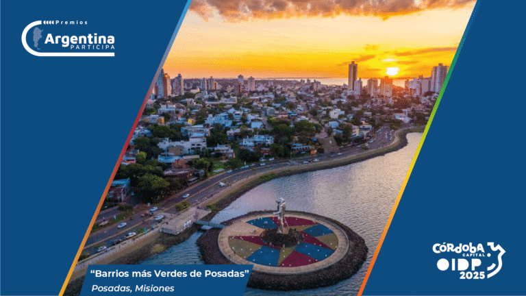 “Barrios más Verdes de Posadas” ha quedado en altísima consideración. Se trata de la práctica realizada en la Argentina que mayor puntaje obtuvo en la evaluación del jurado, compuesto por destacados investigadores extranjeros, tales como Giovanni Allegretti (Universidad de Coimbra, Portugal), Diana Dajer (Fundación Corona, Colombia), Cesare Ottolini (Universidad de Padua, Italia), Adriá Duarte (Coordinador General del OIDP - Sede Central - Barcelona) entre otros. En virtud de ello hemos tomado la decisión de que la práctica “Barrios más Verdes de Posadas” sea premiada con el primer puesto en los Premios Argentina Participa, de forma automática, por haber sido ya considerada por el jurado internacional.  El Programa Barrios más Verdes de Posadas fortalece las Infraestructuras Verdes en conjunto con la comunidad para combatir el cambio climático. En 2024 se seleccionaron espacios verdes barriales con altas temperaturas por falta de arborización y suelo desnudo, y se convocó a Comisiones Vecinales para plantar árboles en estos lugares.  Se realizaron charlas informativas y se colocaron chips y sustratos para nutrir el suelo y los árboles.  El Programa se convirtió en una estrategia clave del arbolado urbano, con alta producción de plantines en el Centro Verde Municipal.  En 2025 se espera superar el 35% de espacios verdes barriales con más acciones por el clima, fortaleciendo a Posadas como guardiana de la Biodiversidad de Argentina.