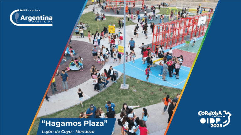 “Hagamos Plaza” busca transformar las plazas de Luján en puntos neurálgicos de vinculación y decisión ciudadana, involucrando a la comunidad en decisiones sobre su diseño, cuidado y uso, mediante un modelo innovador de codiseño, validación, gestión y apropiación comunitaria. Su enfoque busca instalar procesos de territorialización con el objetivo de co-construir comunidad desde la plaza hacia el barrio para así fortalecer la trama social de las comunidades lujaninas, fomentando una cultura organizativa basada en el trabajo conjunto, la valorización de actores locales, la convivencia armoniosa, el sentido de pertenencia y el uso sostenible de los espacios públicos.